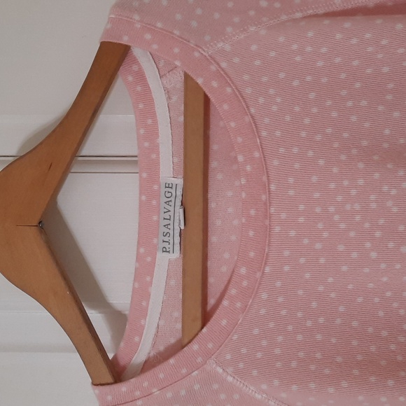 NWT P.J.SALVAGE BLUSH/WHITE POLKA DOT TOP SZ 2X, Perfect for Valentine’s Day! 🩷 - Picture 2 of 14